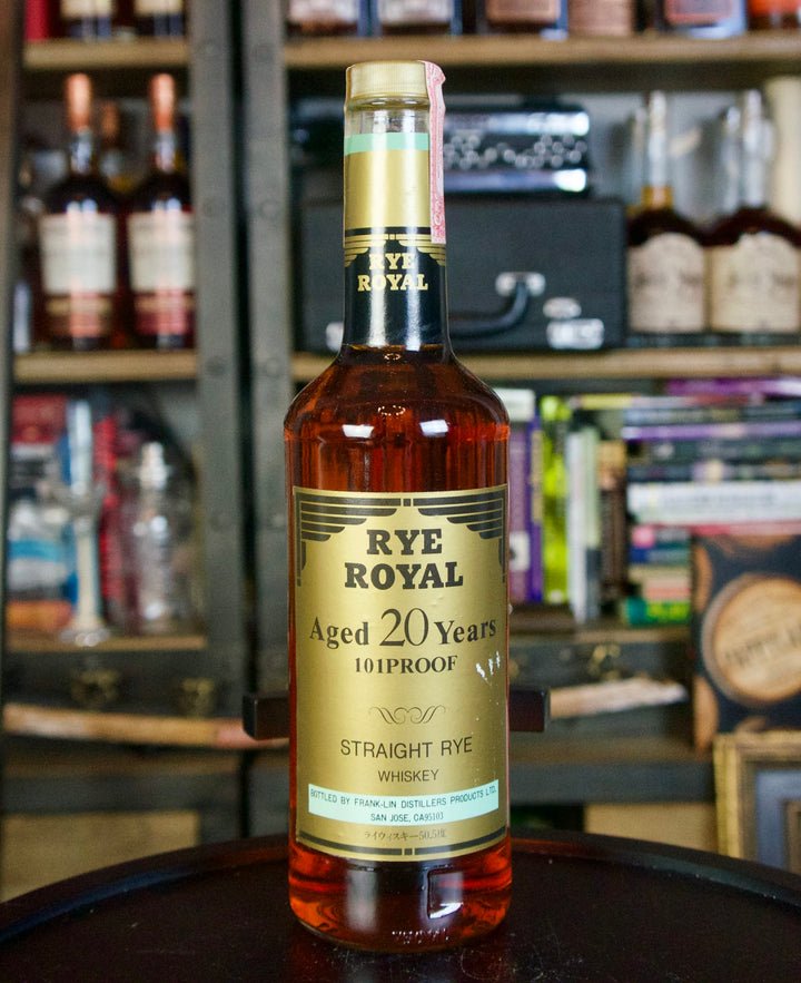 Rye Royal 20 year 101proof (1980's) 750 ml