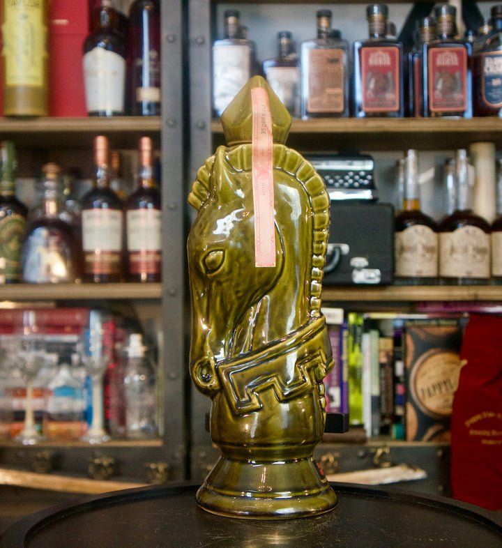 "Old Crow" Chessmen Dark Knight 86 Proof (1969) 4/5 Quart