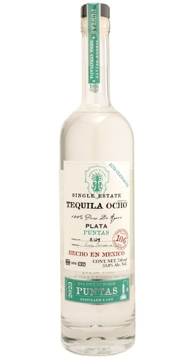 Tequila Ocho Plata 101 Puntas Tequila