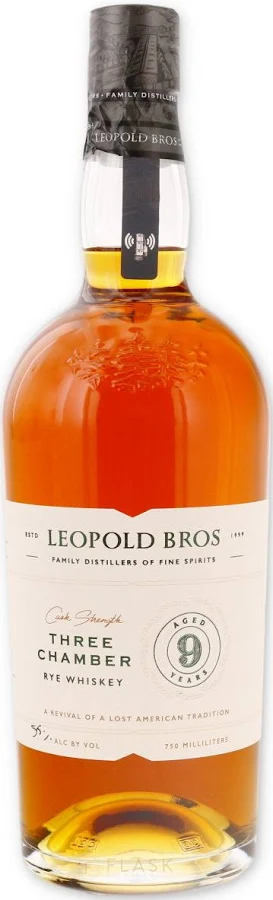 Leopold Bros 9 Year Three Chamber Rye Whisky 109 Proof 750ml