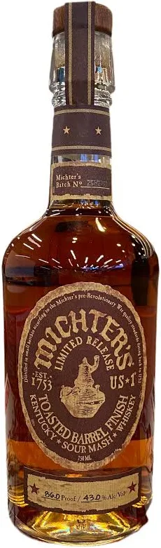 Michter's Toasted Barrel Finish Sour Mash Whiskey 750ml