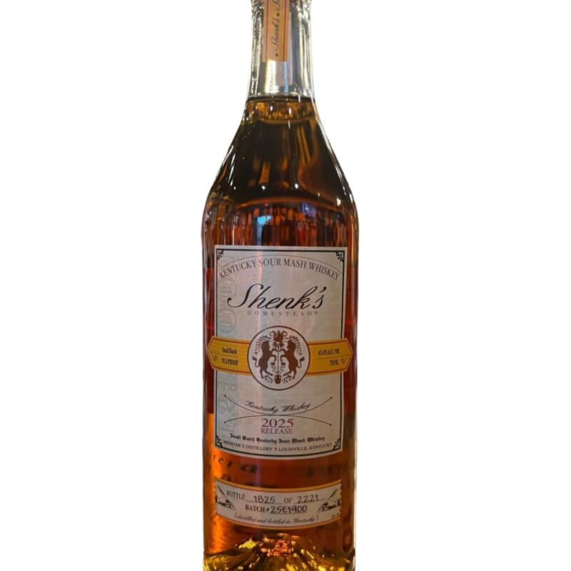 Shenk's Homestead Sour Mash Whisky 2025 Release 91.2 Proof 750ml