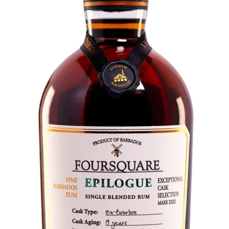Foursquare Rum Distillery 19 Year Old Mark XXXI Epilogue Ex-Bourbon Cask Exceptional Cask Selection Single Blended Barbados Rum 750 ml