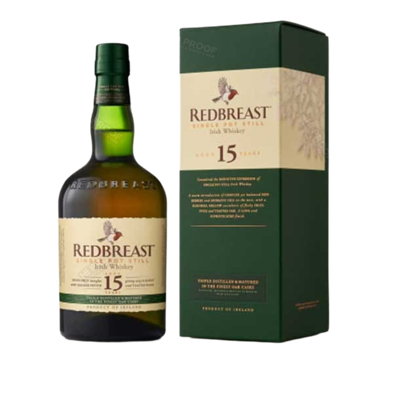 Redbreast 15 Year Old Single Pot Still Irish Whiskey 750 ml