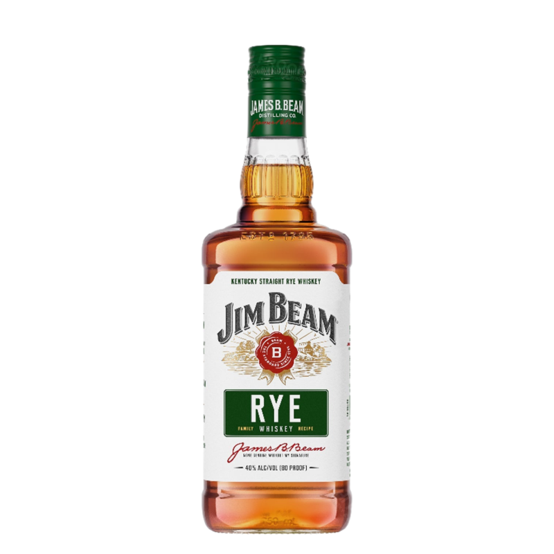 Jim Beam Rye Whiskey 80 Proof 750ml
