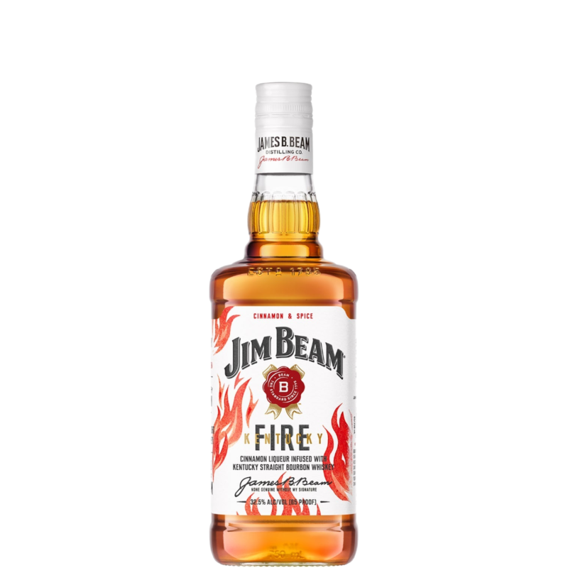 Jim Beam Kentucky Fire: Cinnamon Bourbon Whiskey 750 ml