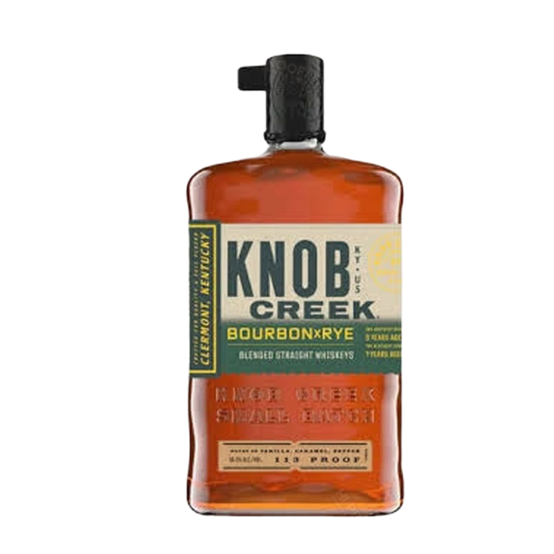Knob Creek Bourbon X Rye Blended Straight Whiskeys Kentucky 113 Proof 750ml
