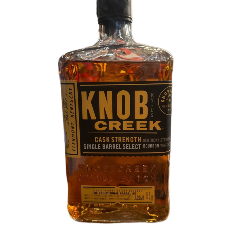 Knob Creek Cask Strength “the Exceptional Barrel #5” 125.3proof 750ml (New 2025 Barrel Program)