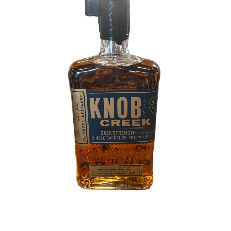 Knob Creek Rye Cask Strength “the Exceptional Barrel #6” 115.9 Proof 750ml (New 2025 Barrel Program)