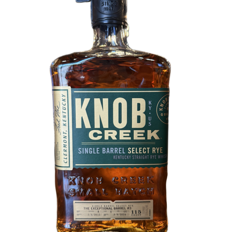 Knob Creek Single Barrel Rye "the Exceptional Barrel #3" 9 Year and 2 Month