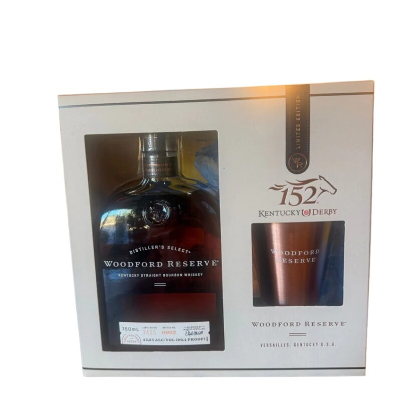 Woodford Reserve Distiller's Select Bourbon with Mint Julep Cup Gift Pack 750ml