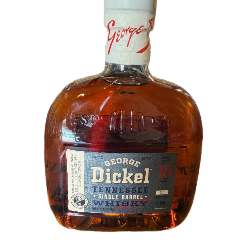 George Dickel 15 Year Single Barrel 100.8 Proaof Tennessee Whisky 750 ml (16 Year and 10 Month Old)