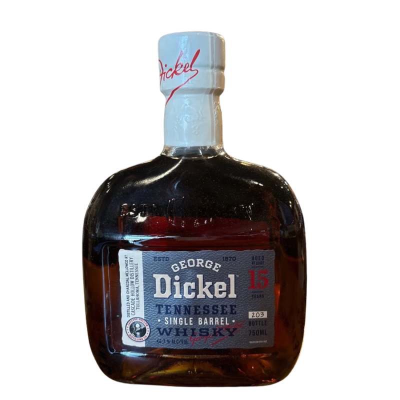Dickel 15 Year Single Barrel 93.4 Proof 750ml Barrel #12907 Acutal 17 years old