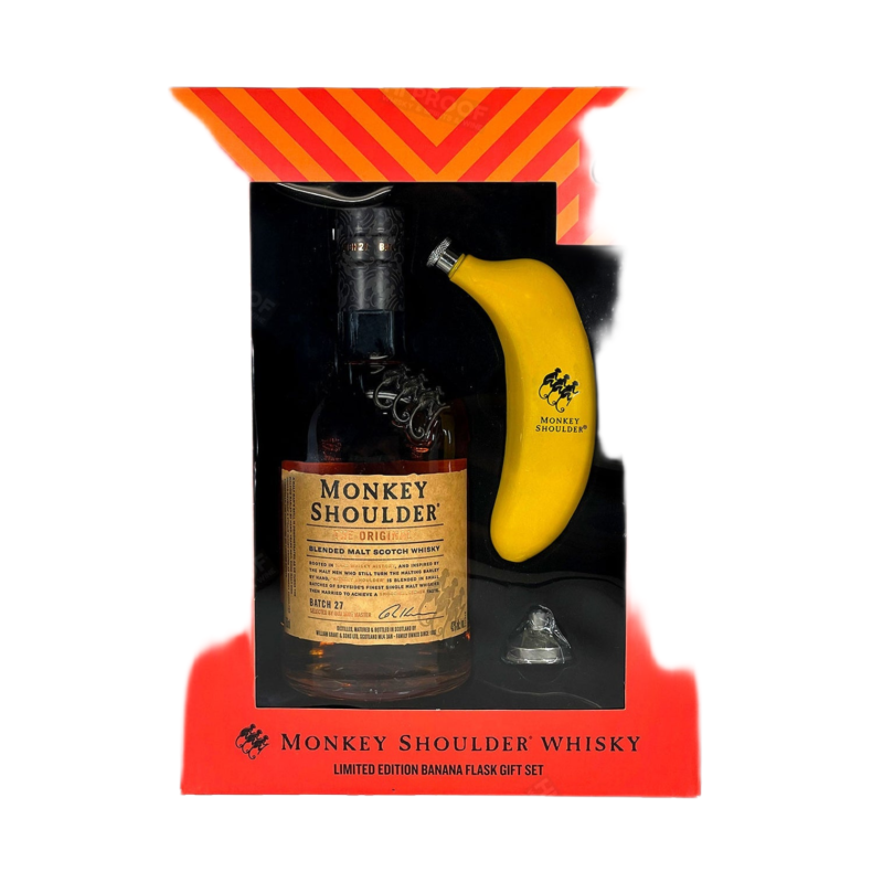 Monkey Shoulder Blended Scotch Gift Pack with Flask 750ml