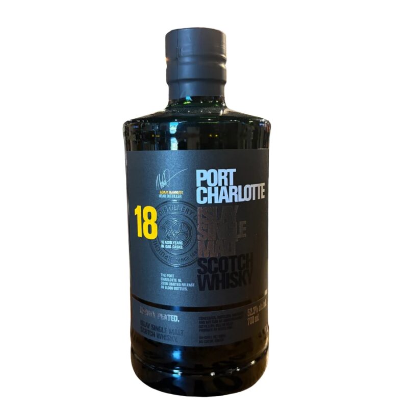 Port Charlotte 18 Year 104.6 Proof Islay Single Malt Scotch 2026 Release 750ml