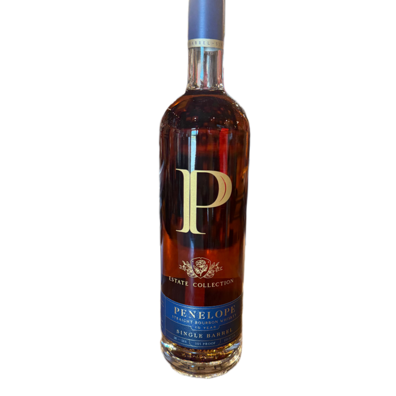 Penelope Estate Collection 36% Rye Single Barrel 10 Year 105 Proof 750ml