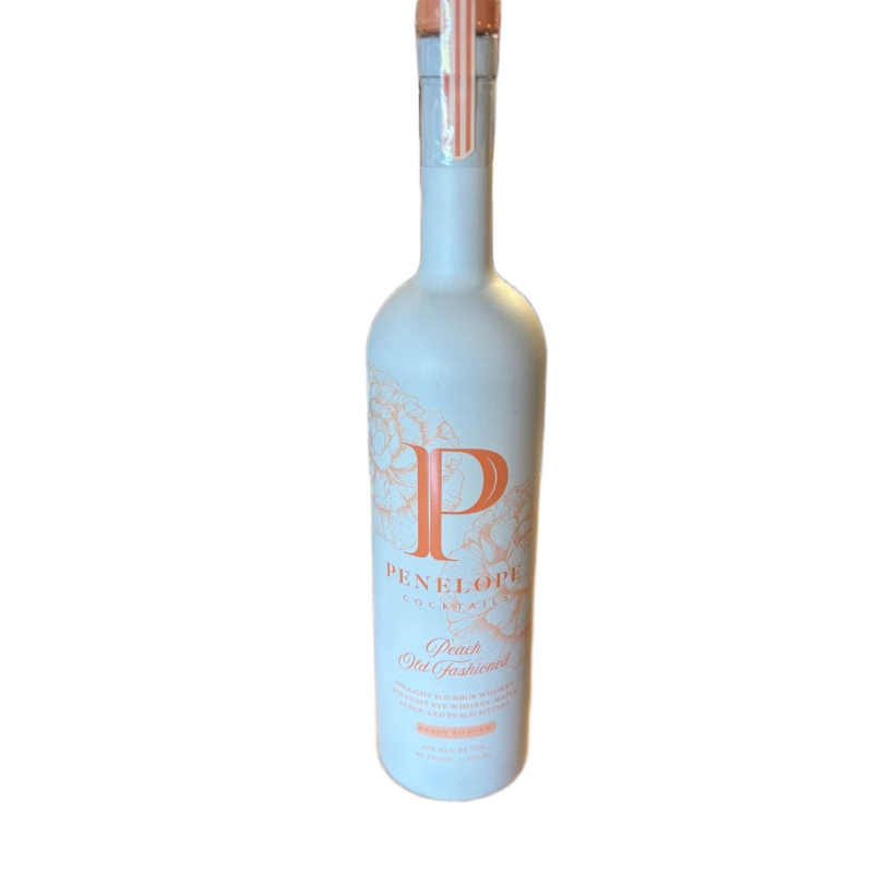 Penelope Peach Old Fashioned Ready to Pour Cocktail 750ml - Premium Craft Whiskey Cocktail