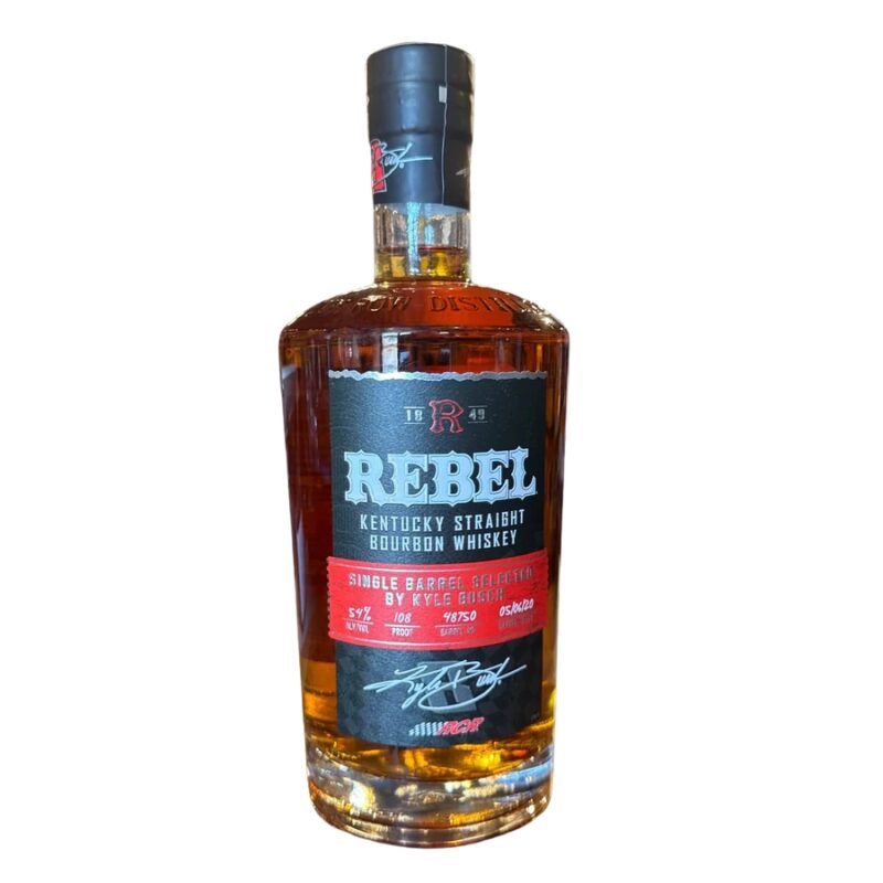 Rebel Single Barrel Kyle Busch 108 Proof Straight Bourbon Whisky 750ml