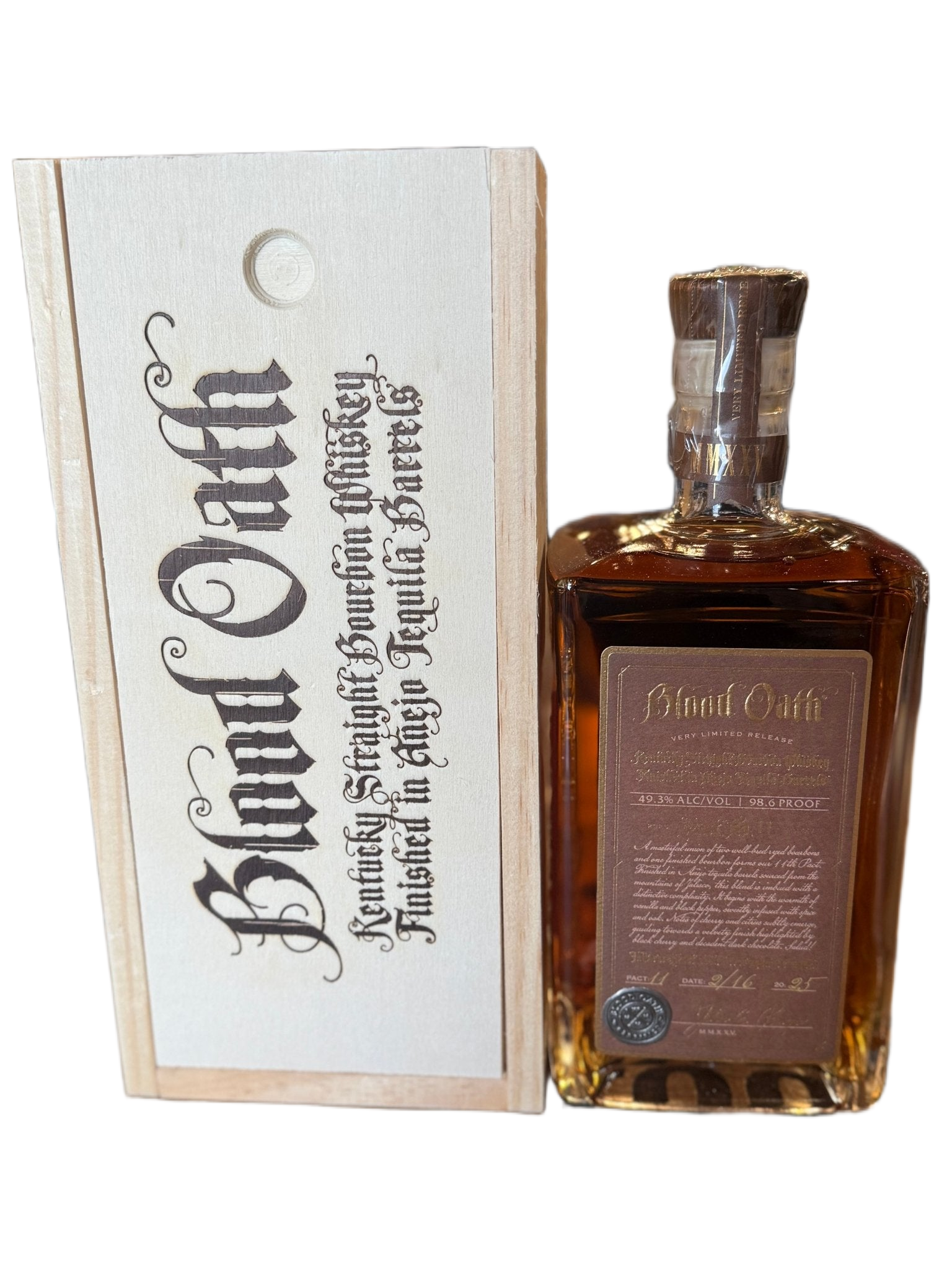 Blood Oath Pact No.11 Straight Bourbon Whisky 2025 750ml
