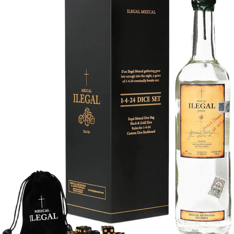 Ilegal Mezcal Joven Dice Set 750ml