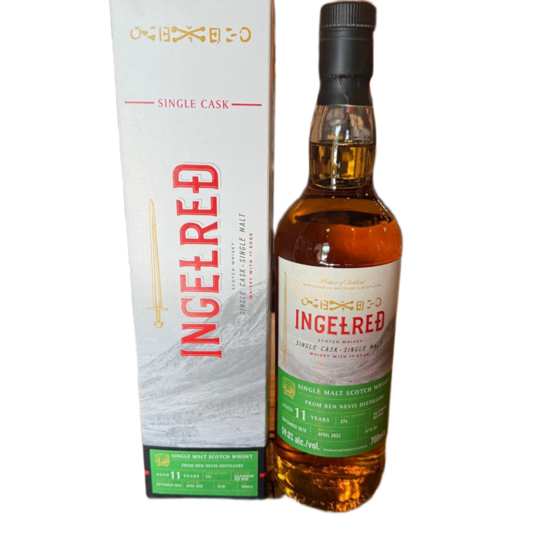 Ingelred Ben Nevis 2010 11 Year Old Cask #274 700 ml 59% Alc.