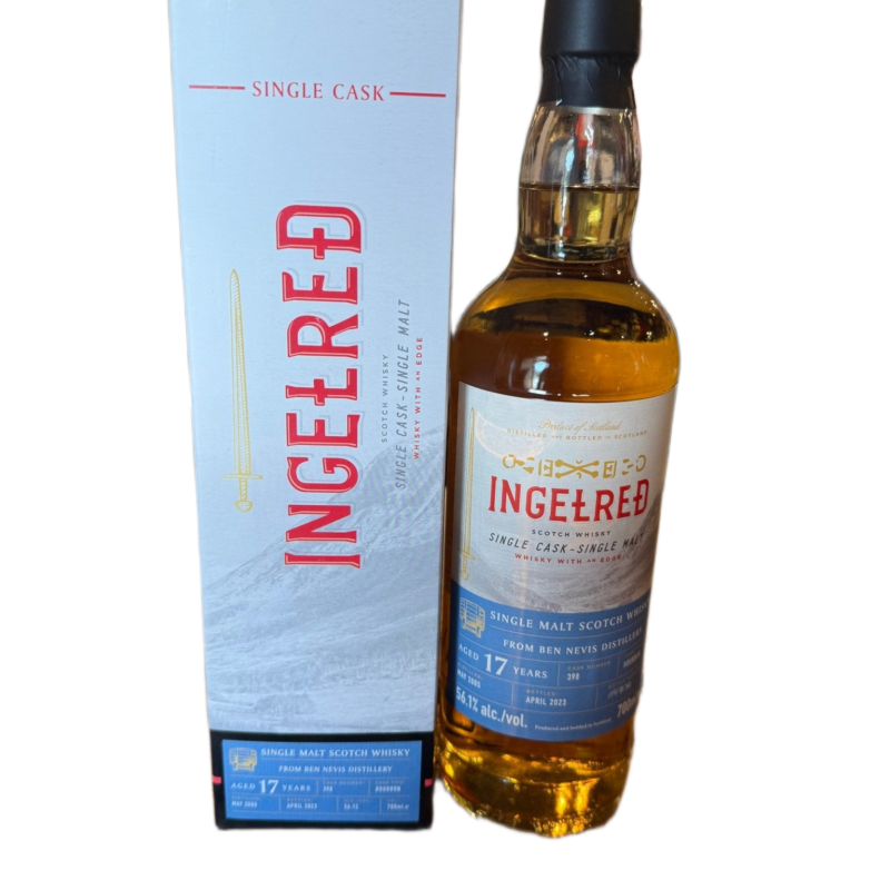Ingelred Ben Nevis 2005 17 Year Old Ex-bourbon Cask #398 700 ml 56.1% Alc.