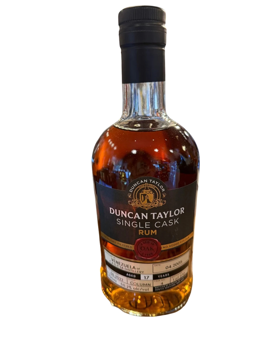 Duncan Taylor Rum C.a.d.c Sa 2005 17 Year Cask #4 50.2% Alc 750ml