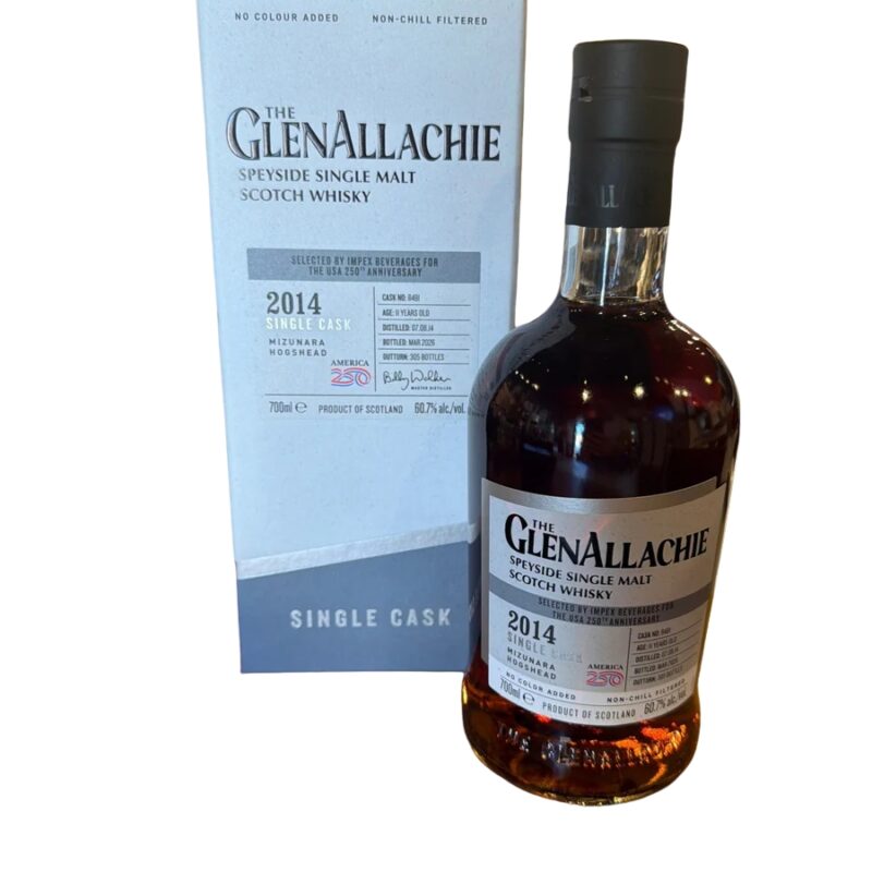 Glenallachie 2014 11 Year Mizunara Cask #8481 700 ml 60.7%