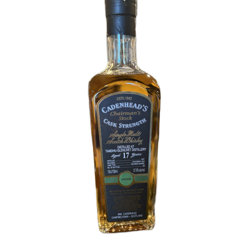 Cadenhead Chairman's Stock Tamdhu-glenlivet Aged 17 Year 57% Single Malt Scotch Whisky 700ml
