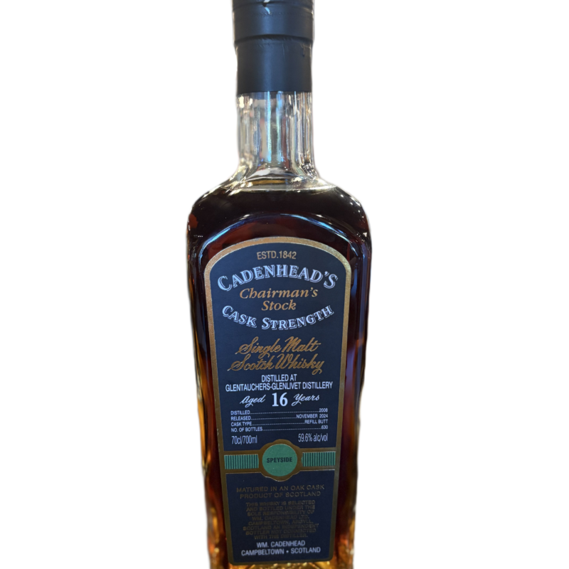 Cadenhead Chairman's Stock Glentauchers-glenlivet 16 Year 59.6% Single Malt Scotch Whisky 700ml