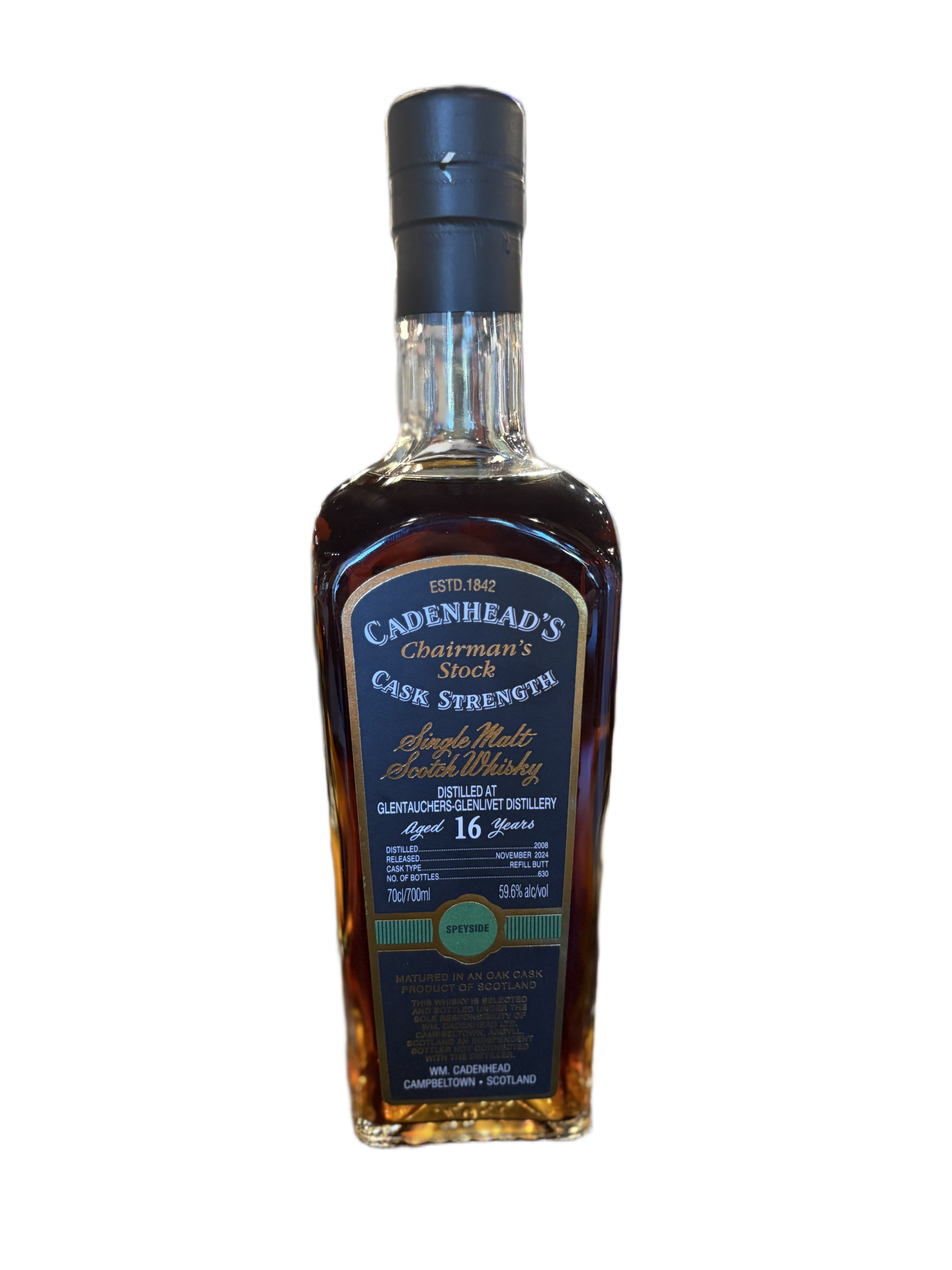 Cadenhead Chairman's Stock Glentauchers-glenlivet 16 Year 59.6% Single Malt Scotch Whisky 700ml