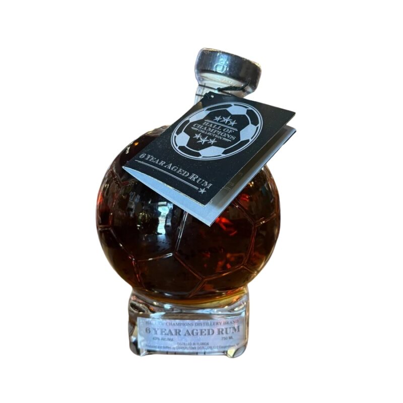 Hall of Champions Soccer Ball 6 Year Aged Rum Limited 86 Proof 750ml
