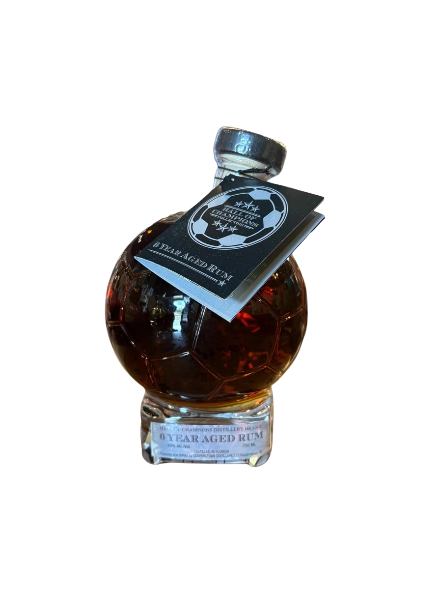 Hall of Champions Soccer Ball 6 Year Aged Rum Limited 86 Proof 750ml