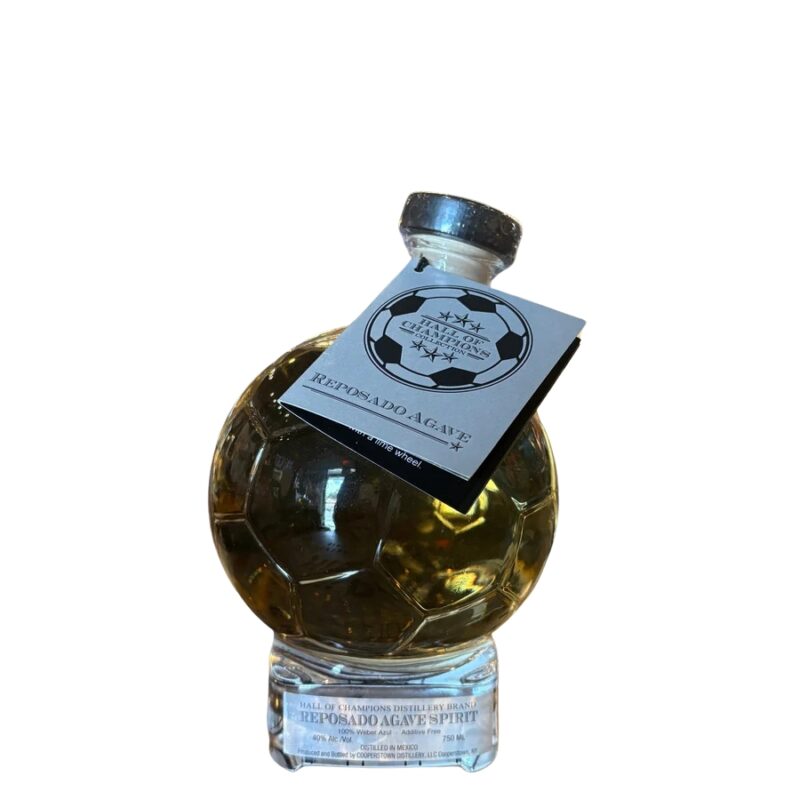 Hall of Champions Soccer Ball 80 Proof Reposado Agave Spirit Limited 750ml