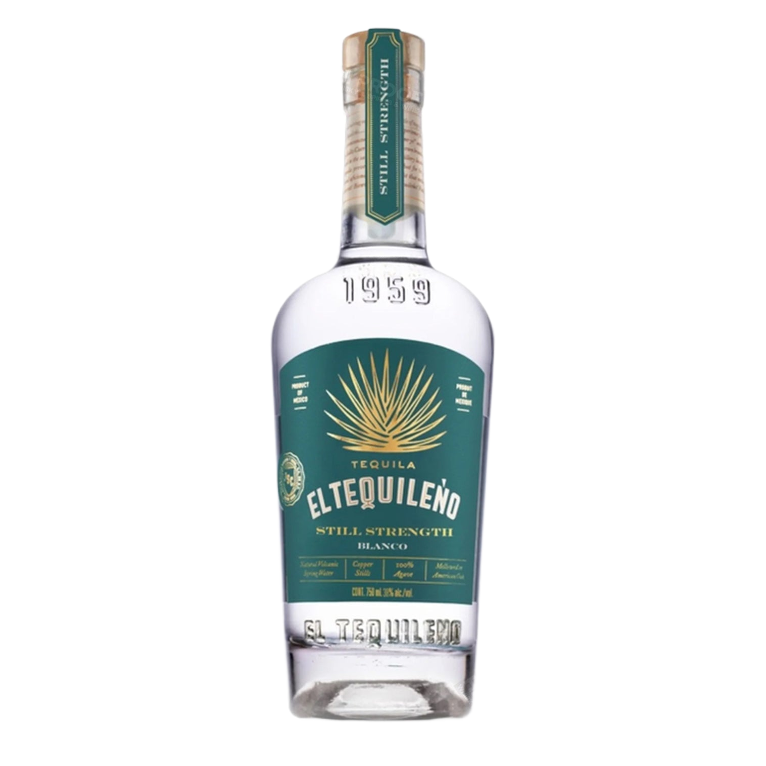 El Tequileno Tequila Blanco Still Strength 750 ml 100 Proof