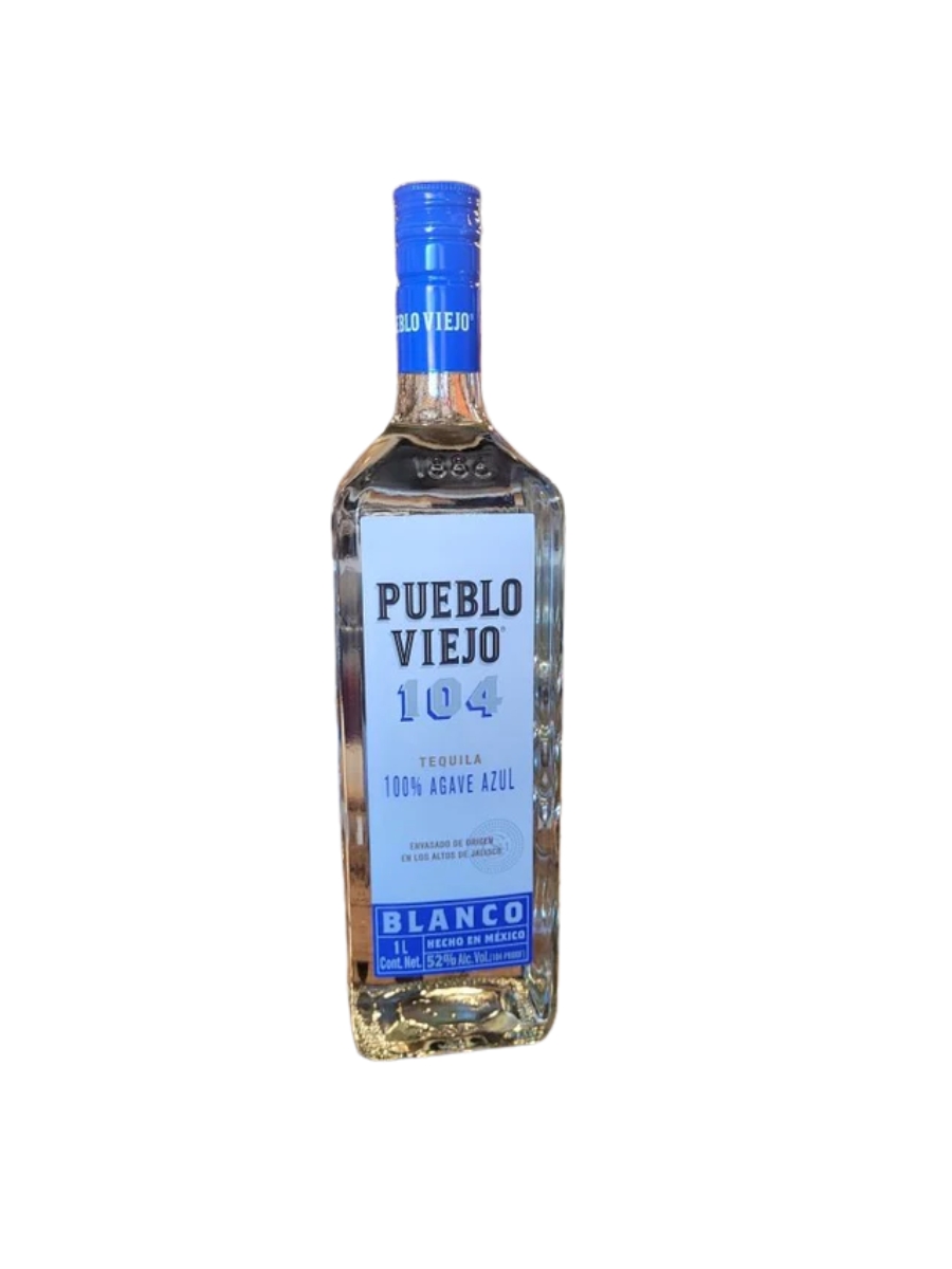 Pueblo Viejo Blanco Tequila 104 Proof 1L