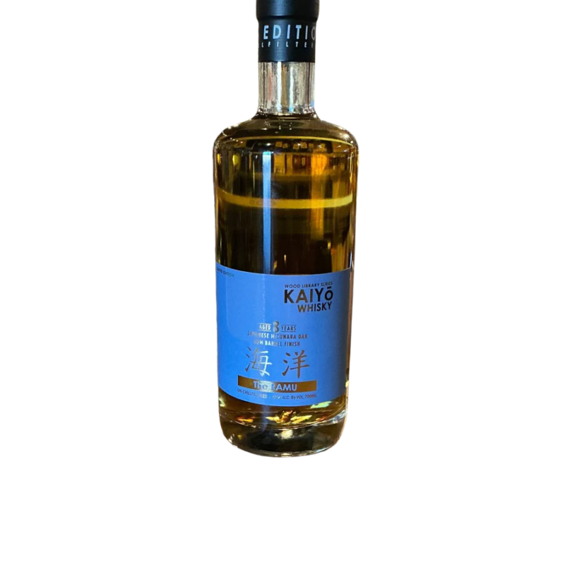 Kaiyo Japanese Whisky Apanese The Ramu Mizunara Oak Rum Barrel Finish Whisky 8 Year 700 ml