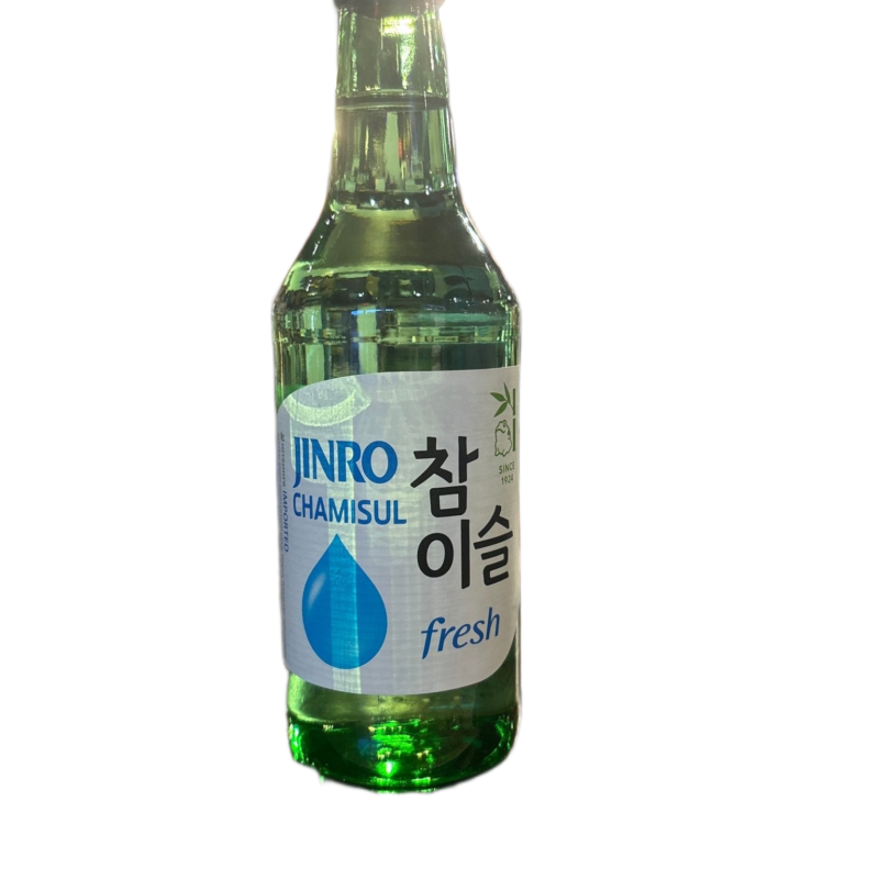 Jinro Soju Chamisul Fresh 32 Proof 진로 참이슬 프레시 375ml