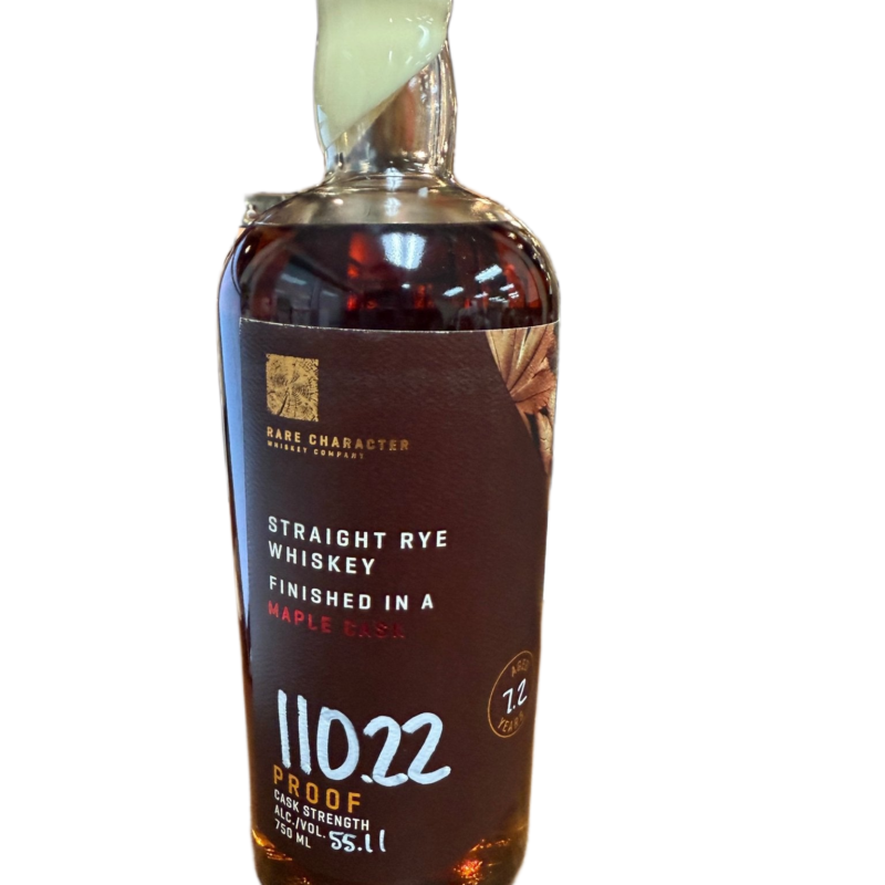 Rare Character Maple Cask Finished Rye Whiskey 750ml 110.22 Proof 7.2 Year