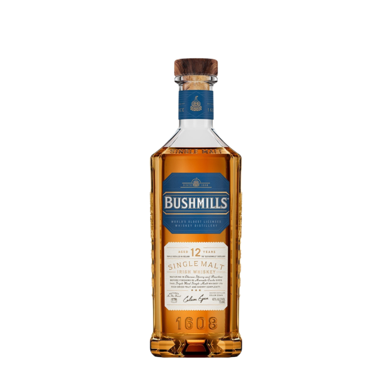 Bushmills 12 Year Old Single Malt Irish Whiskey 750ml