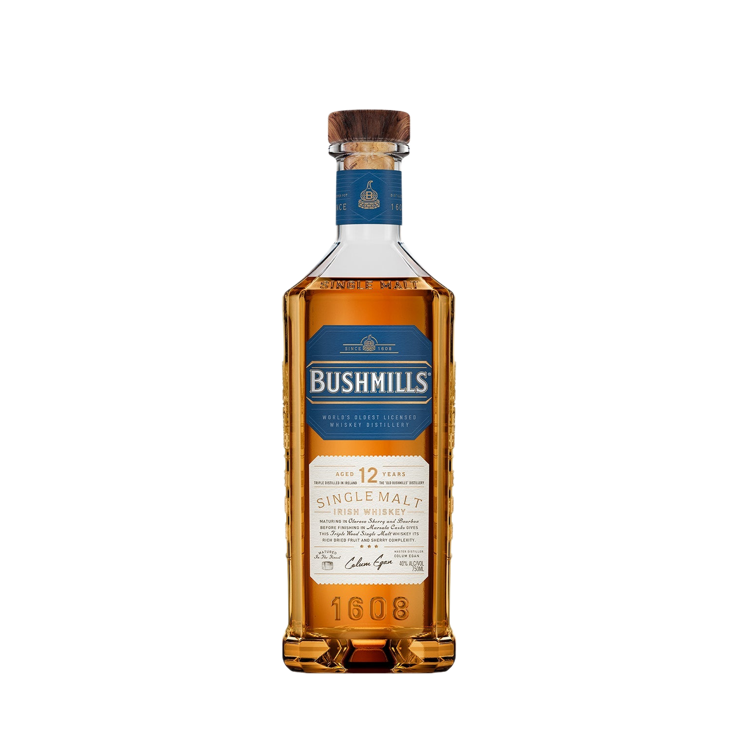 Bushmills 12 Year Old Single Malt Irish Whiskey 750ml