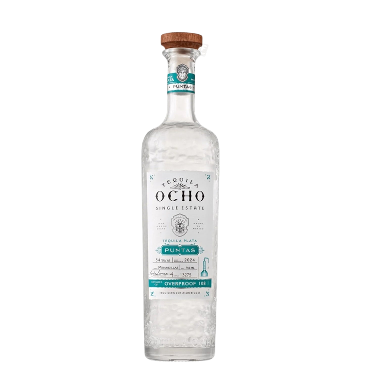 Tequila Ocho Plata Puntas Mirandillas 2024 750 ml