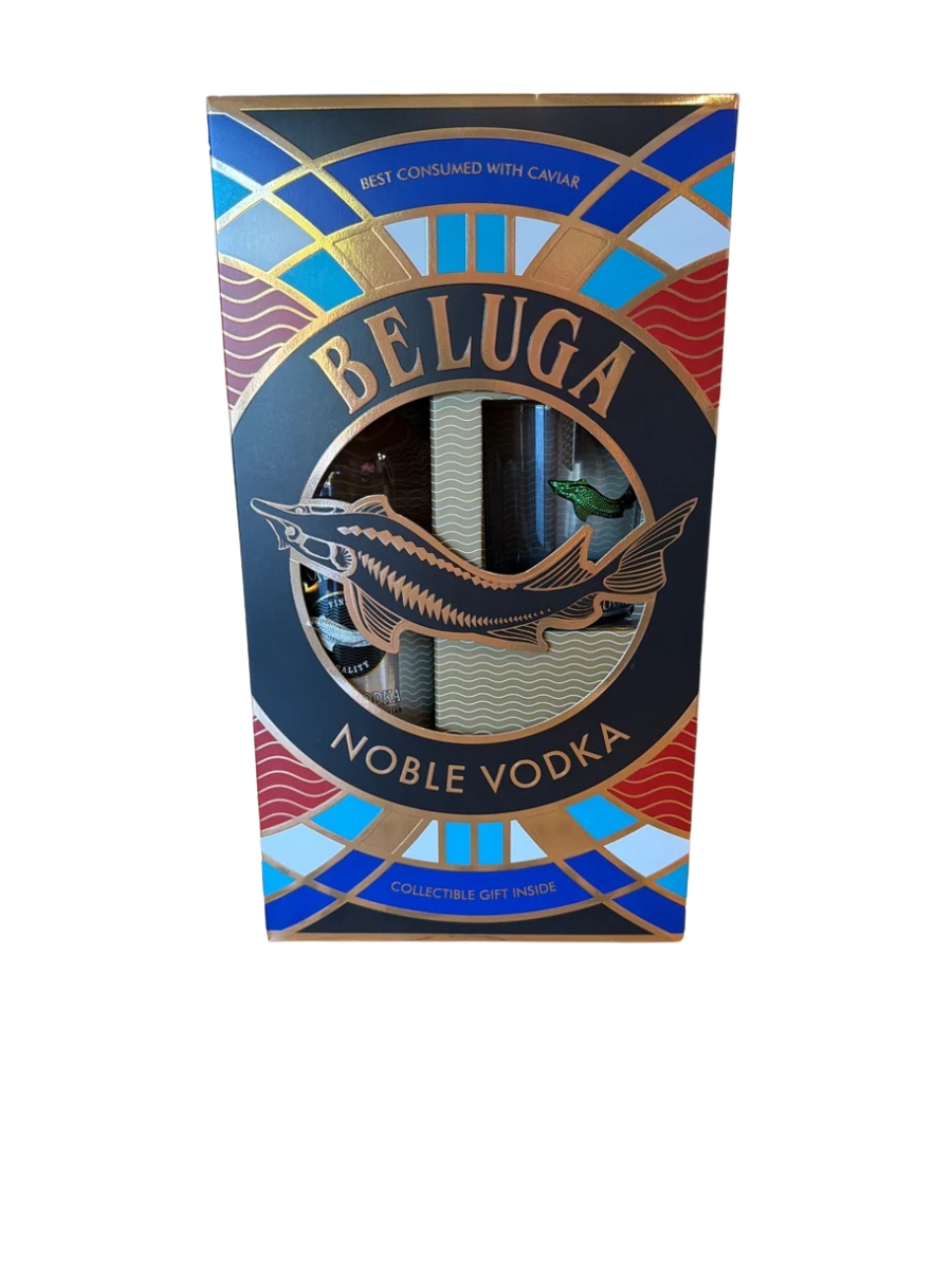 Beluga Noble Vodka with Rocks Glass Gift Pack 750ml