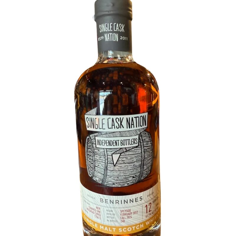 The Single Cask Nation Benrinnes 2012 12 Year Cask#170613 57.9% Alc 750ml
