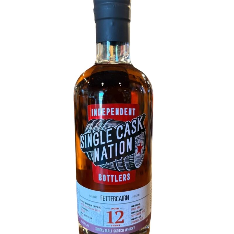 The Single Cask Nation Fettercairn 12 Year 60.5% Alc Single Malt Scotch Whisky 700ml