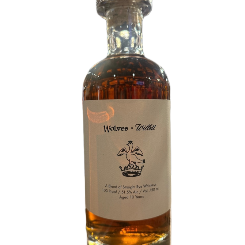 Wolves X Willett Collabo 10 Year Rye Whisky Batch#3 103 Proof 750ml