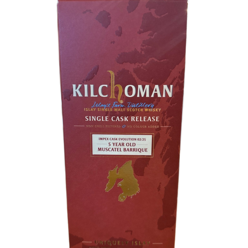 Kilchoman Impex Cask Evolution 02/2025 5 Year Muscatel Barrique Cask Scotch Whisky 700ml