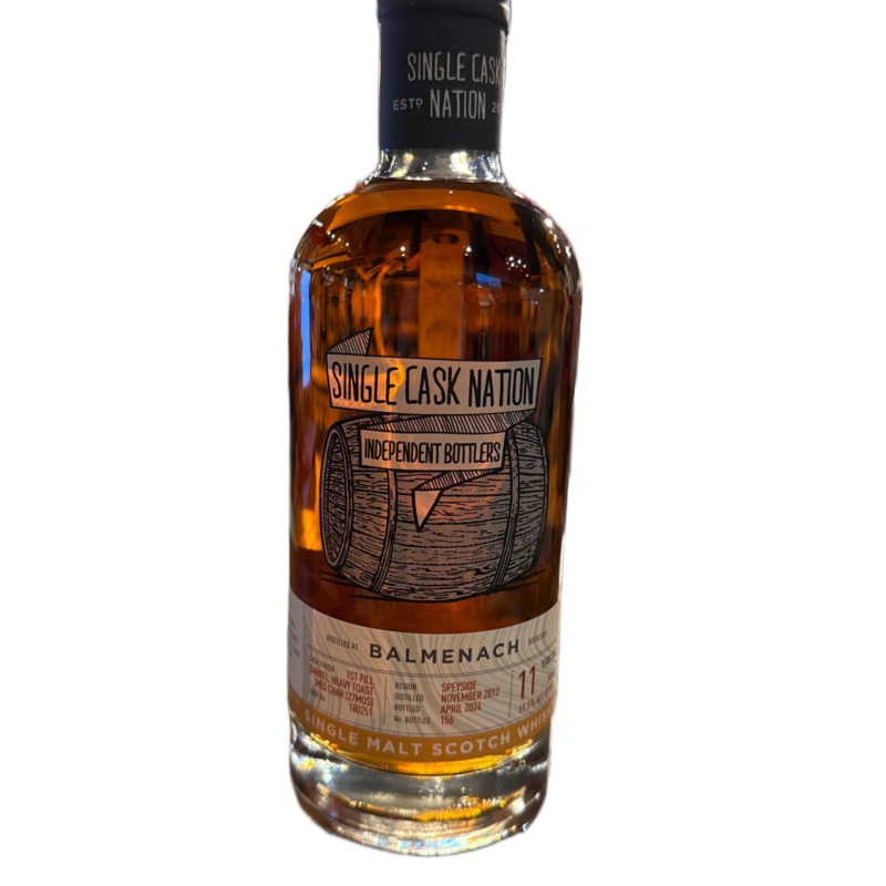 Single Cask Nation Balmenach 2012 11 Year Heavy Toast Medium Car Cask 180251 750 ml 59.5% Alc