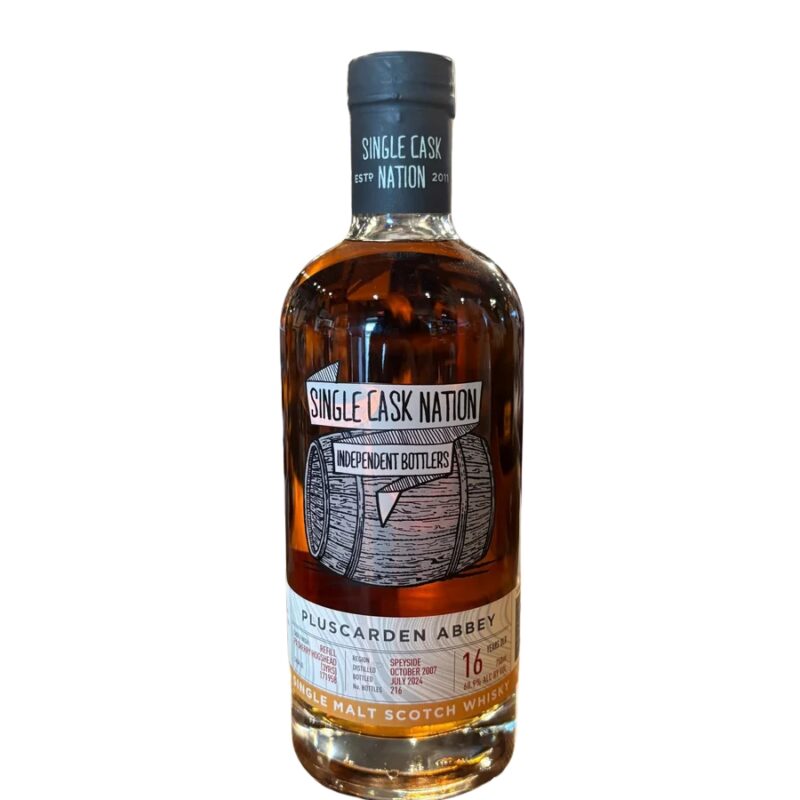 The Single Cask Nation Pluscarden Abbey 16 Year Cask #171958 60.9 % Alc 750ml