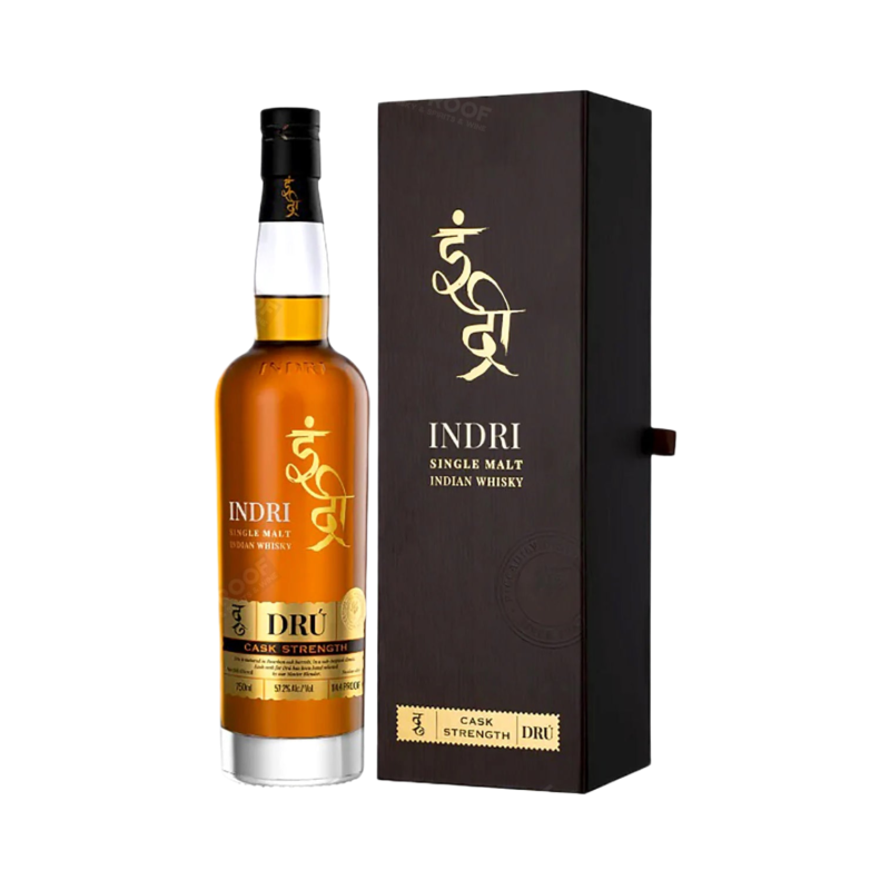 Indri Dru Cask Strength Indian Single Malt Whisky 57.2% ABV